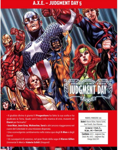 Avengers / X-Men / Eterni – Judgment Day 5 – Marvel Miniserie 266 – Panini Comics – Italiano