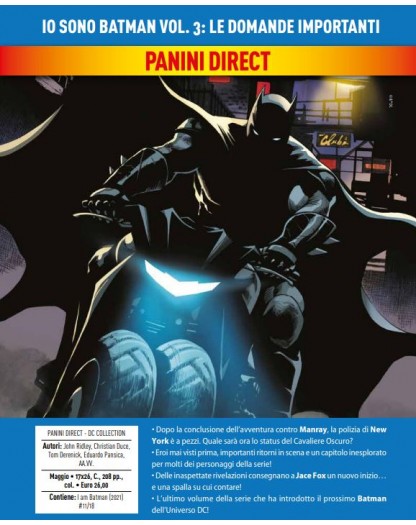 Io Sono Batman Vol. 3 – Le Domande Importanti – DC Comics Collection – Panini Comics – Italiano