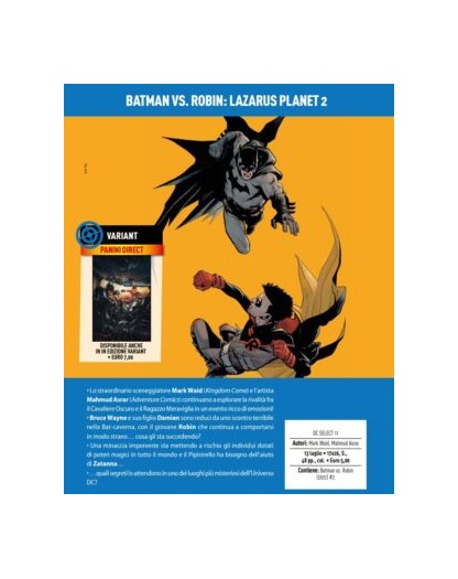 Batman Vs. Robin – Lazarus Planet 2 – Variant – DC Select 11 – Panini Comics – Italiano