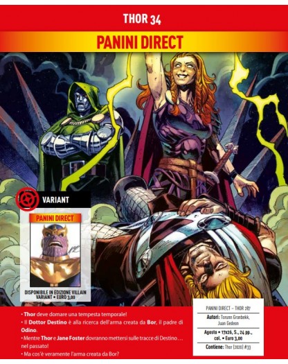 Thor 34 (287) – Panini Comics – Italiano