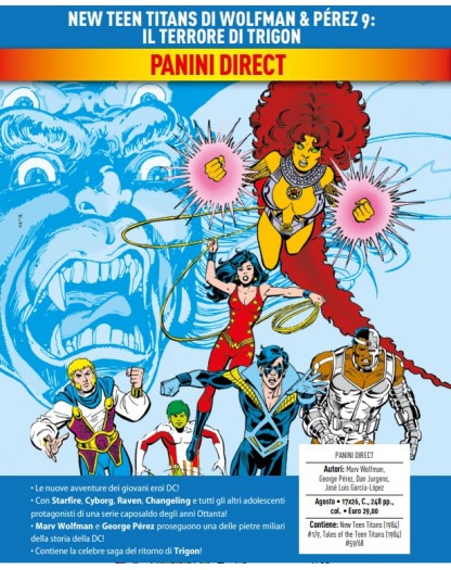New Teen Titans di Wolfman & Pérez Vol. 9 – Il Terrore di Trigon – Panini Comics – Italiano