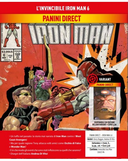 L’Invincibile Iron Man 6 – Iron Man 121 – Panini Comics – Italiano