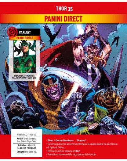 Thor 35 (288) – Panini Comics – Italiano