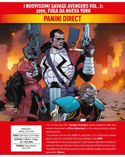 I Nuovissimi Savage Avengers Vol. 2 – 2099, Fuga da New York – Marvel Collection – Panini Comics – Italiano