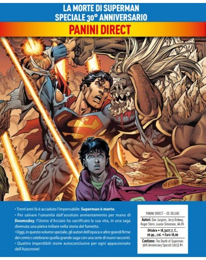 La Morte di Superman – Speciale 30° Anniversario – Volume Unico – DC Deluxe – Panini Comics – Italiano