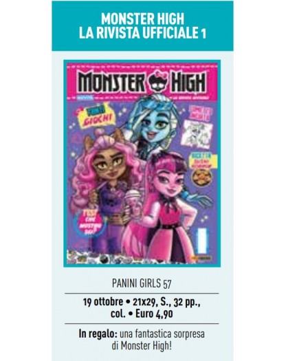 Monster High – La Rivista Ufficiale 1 – Panini Girls 57 – Panini Comics – Italiano