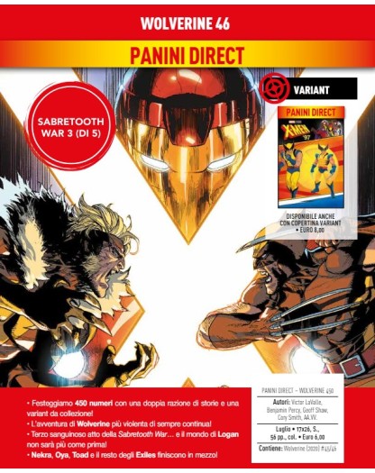 Wolverine 46 (450) – Panini Comics – Italiano