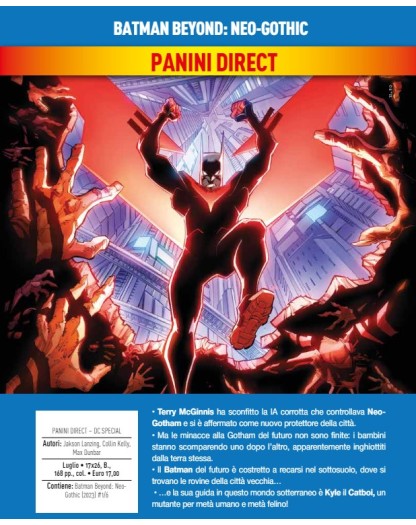 Batman Beyond – Neo-Gothic – DC Comics Special – Panini Comics – Italiano