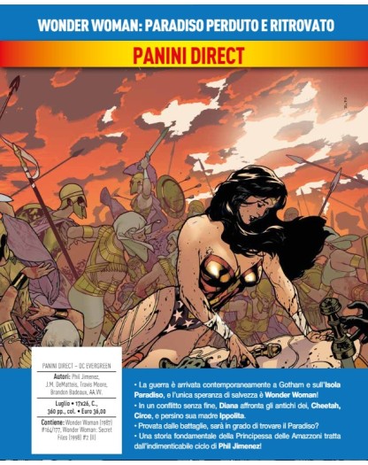 Wonder Woman – Paradiso Perduto e Ritrovato – DC Comics Evergreen – Panini Comics – Italiano