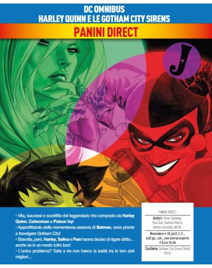 Harley Quinn e le Gotham City Sirens – DC Omnibus – Panini Comics – Italiano